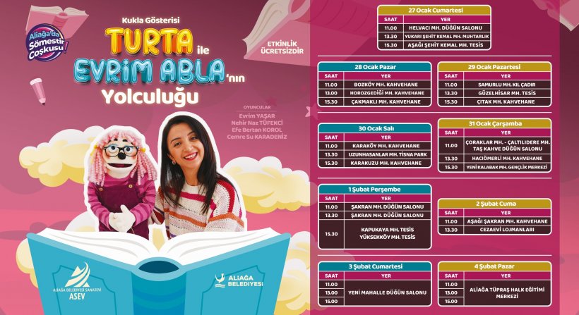 Aliağa'da Eğlenceli Yarıyıl Tatili Başlıyor