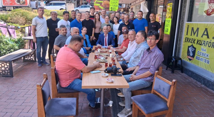 ALİAĞA'DA İSA ÖZBEK'İN ADAYLIK AÇIKLAMASINDA AHİLİK VE İMECE KÜLTÜRÜ VARDI