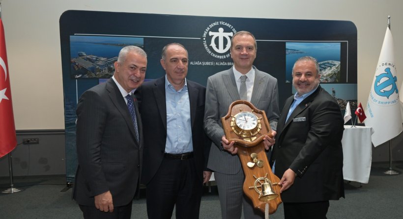 TAMER KIRAN, ALİAĞA'DA DENİZCİLİK SEKTÖRÜ TEMSİLCİLERİYLE BULUŞTU